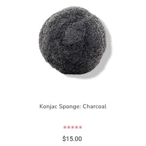NWT 100% Pure Charcoal Konjac Sponge